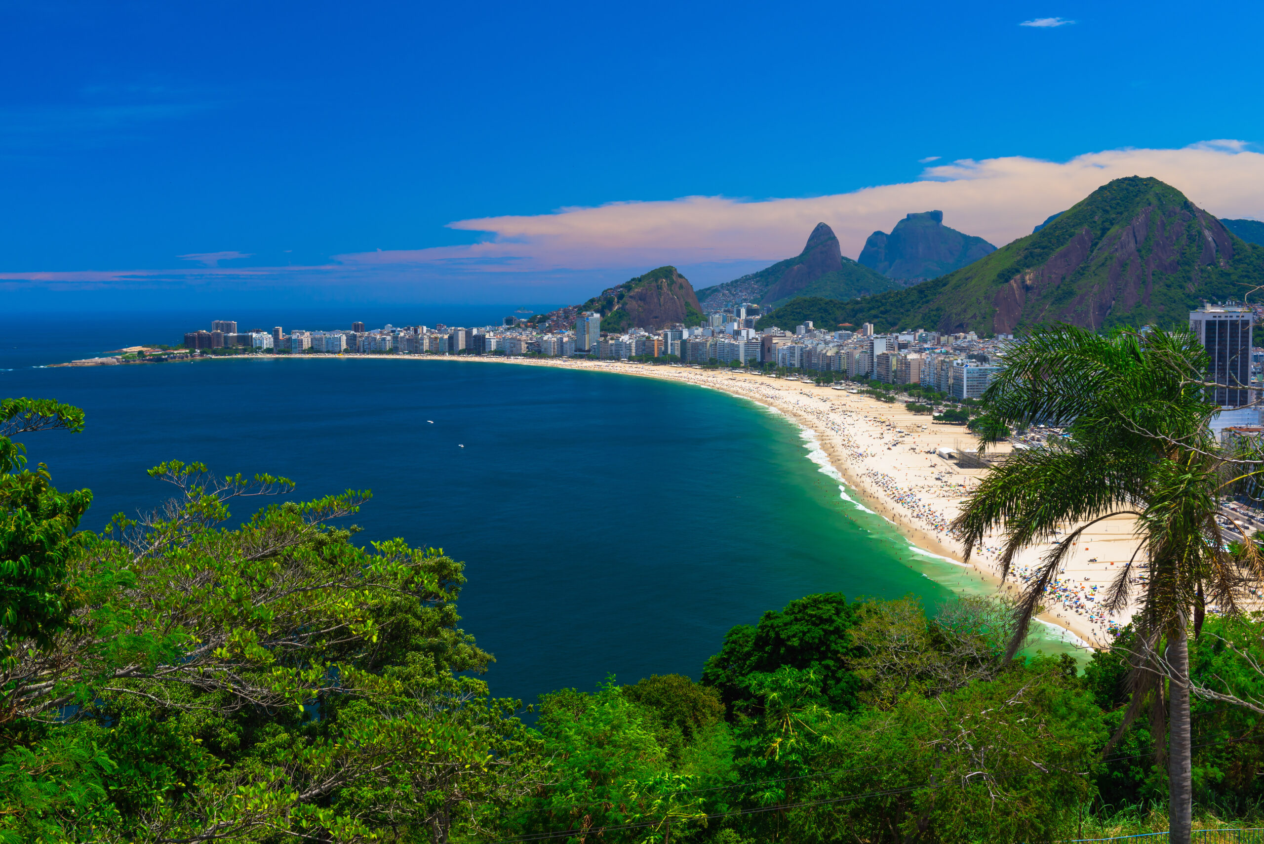 Copacabana,Beach,In,Rio,De,Janeiro,,Brazil.,Copacabana,Beach,Is